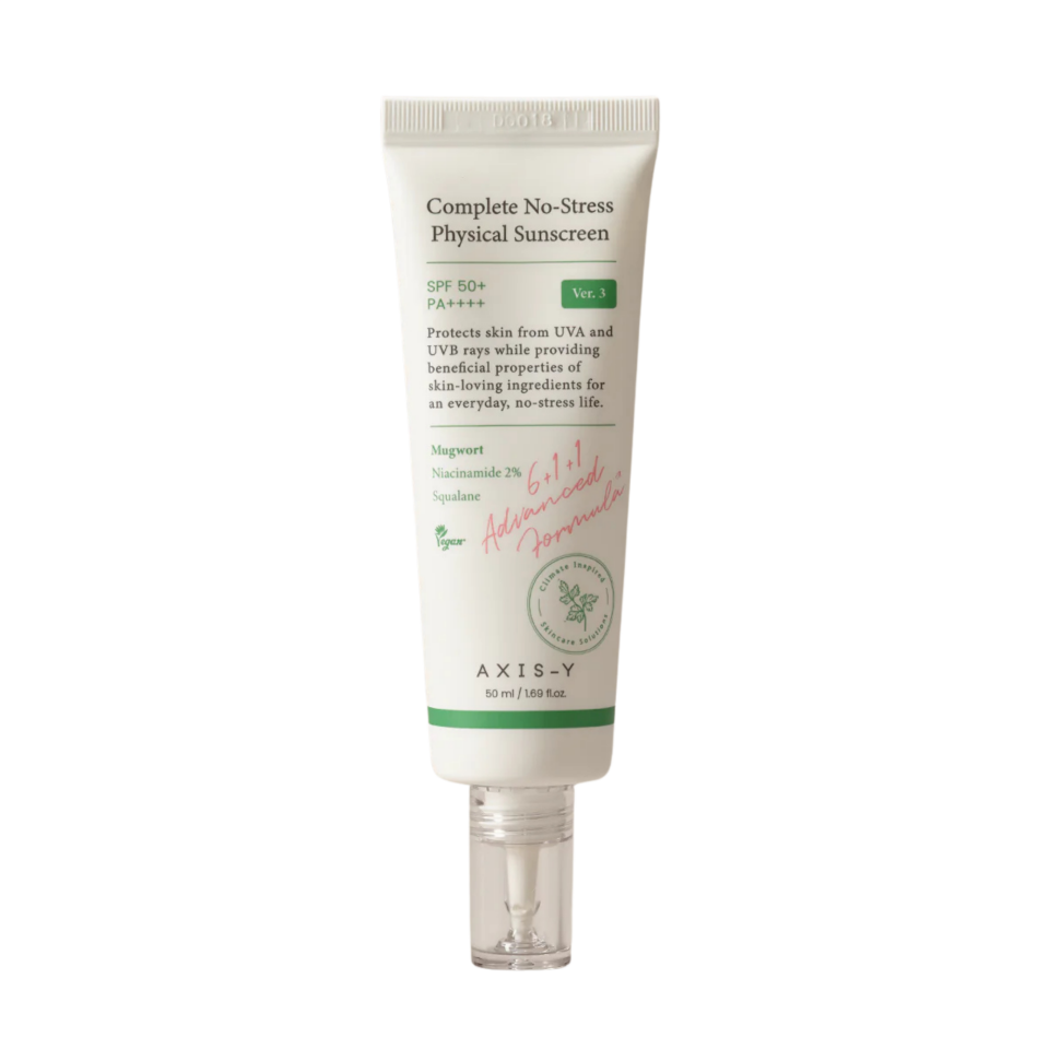 AXIS-Y Physical Sunscreen Spf 50 Pa 50ml Fiziksel Filtreli Leke Sivilce Karşıtı Yüz Güneş Kremi