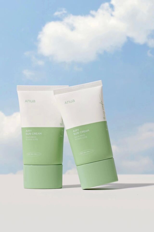 Airy Sun Cream SPF50+ PA++++ - Centella ve Mugwort Özlü Toz Karşıtı Güneş Kremi 50ml