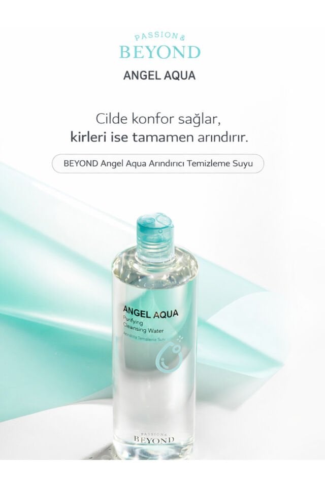 Angel Aqua Purifying Cleansing Water Arındırıcı Temizleme Suyu Hyaluronik Asit Panthenol 500 ml
