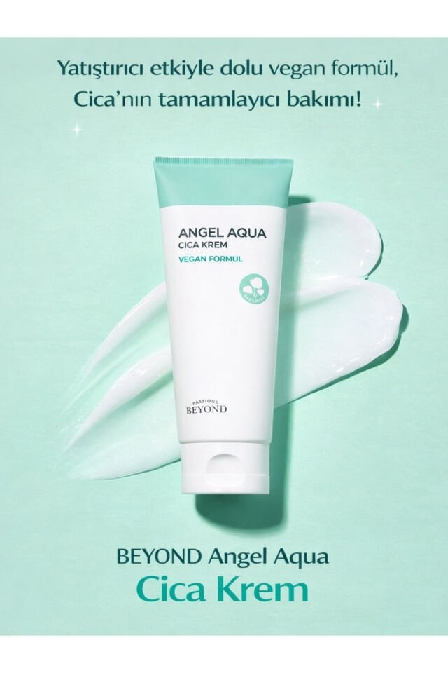 Angel Aqua Cica Cream Nemlendirici Yatıştırıcı Krem Seti Cica Centella Panthenol Vegan 2x150 ml