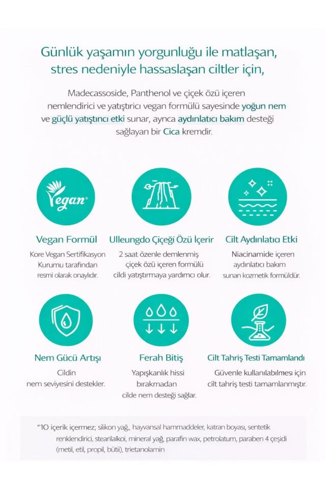 Angel Aqua Cica Cream Nemlendirici Yatıştırıcı Krem Seti Cica Centella Panthenol Vegan 2x150 ml