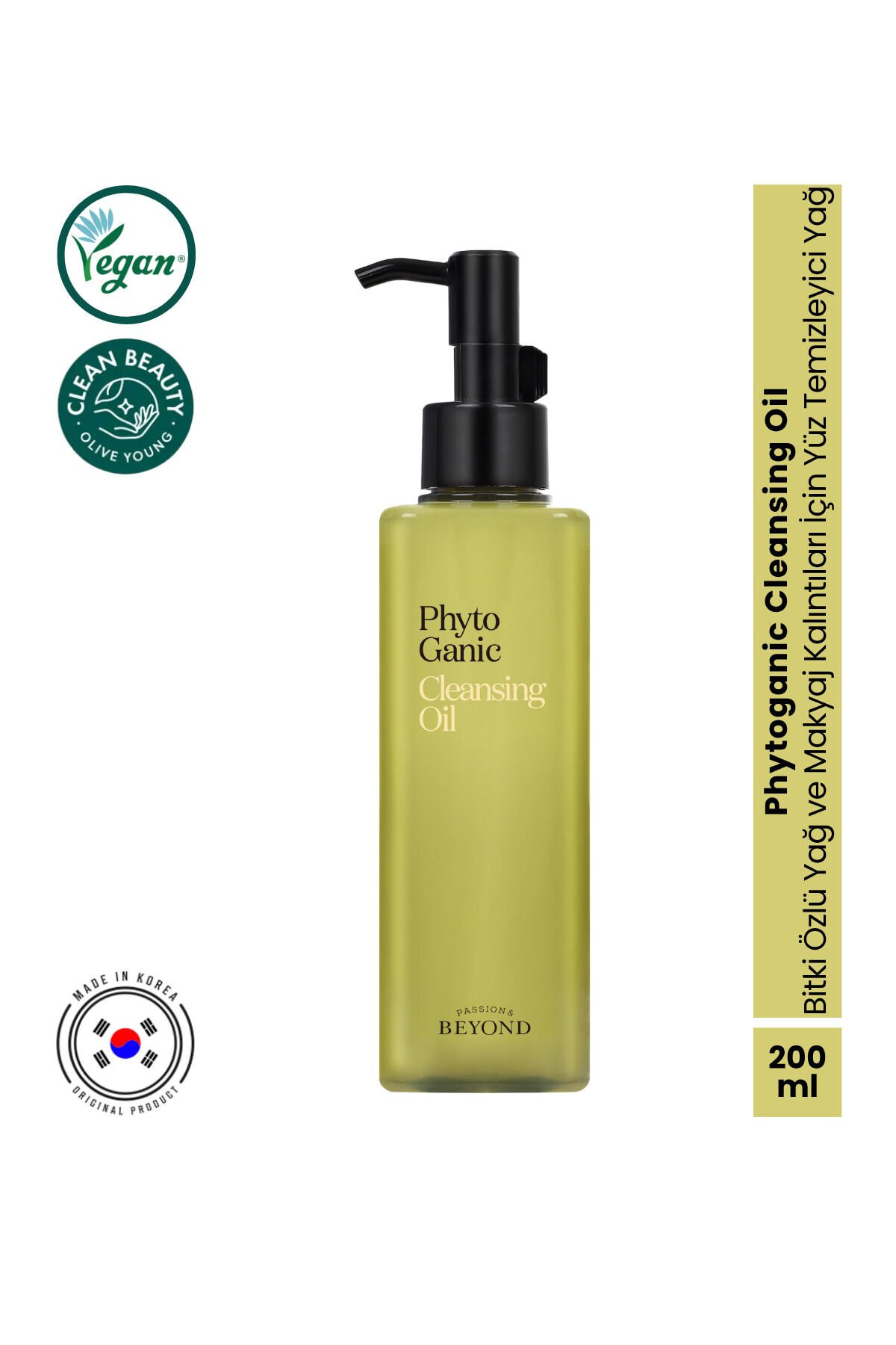 Phytoganic Cleansing Oil Zeytinyağı Jojoba Yeşil Çay Makyaj Temizleyici 200 ml