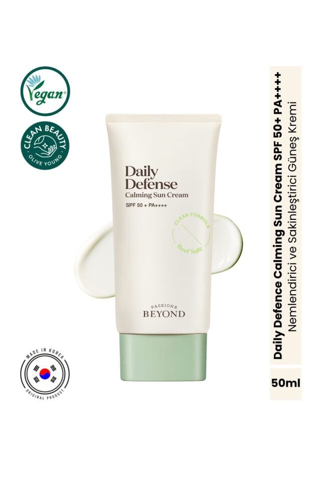 Daily Defense Calming Sun Cream SPF50+ PA++++ Yatıştırıcı Hassas Ciltler İçin Güneş Kremi 50 ml