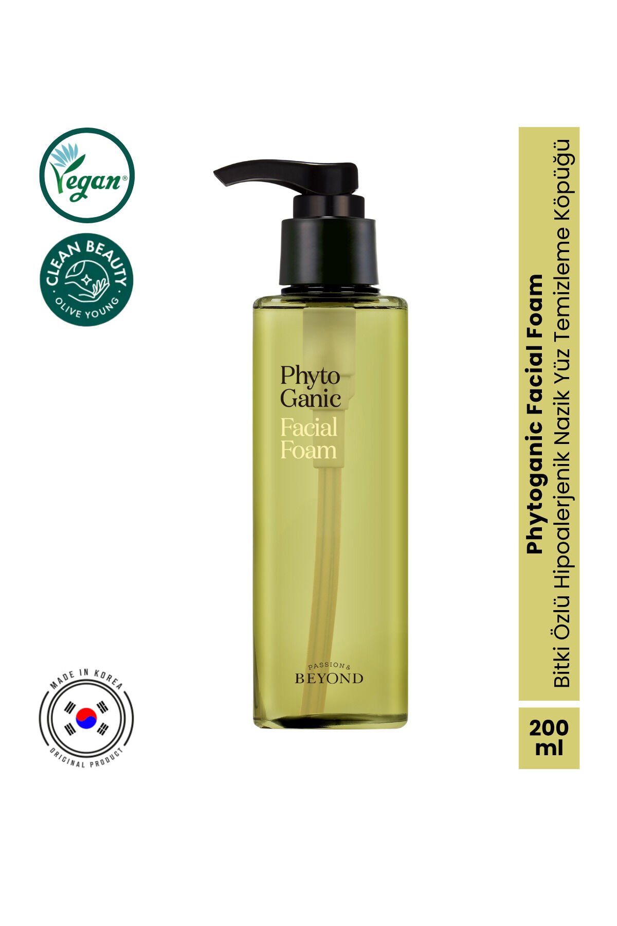Phytoganic Facial Foam 7 Bitki Özlü Nemlendirici Yüz Temizleme Köpüğü 200 ml