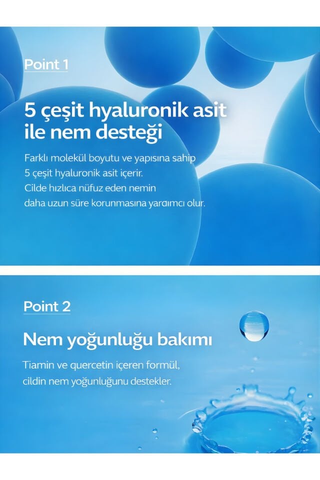 Angel Aqua Deep Calming Ampoule Yatıştırıcı Serum Seti Hyaluronik Asit Panthenol 2x50 ml