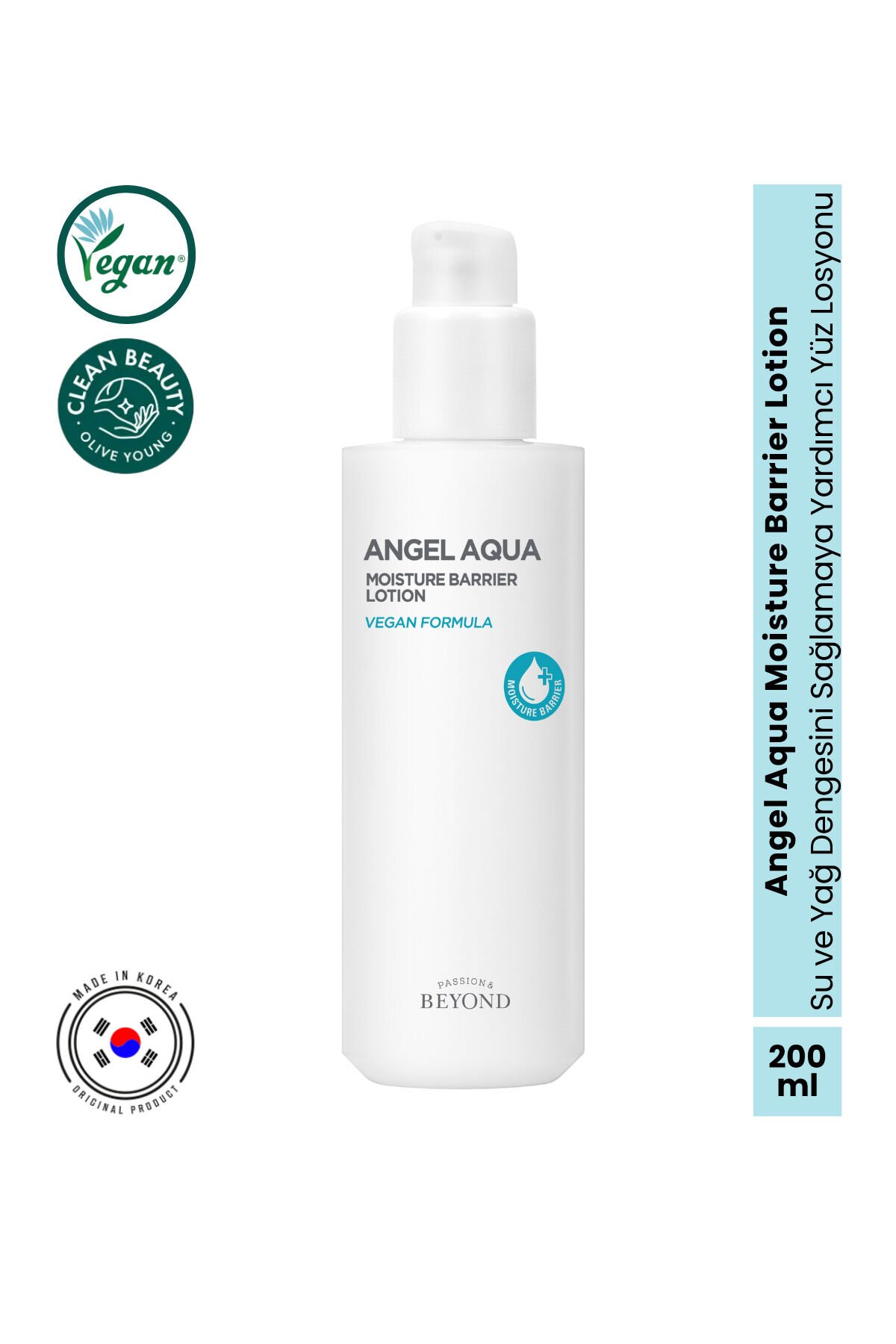 Angel Aqua Moisture Barrier Lotion Bariyer Onarıcı Losyon Seramid Hyaluronik Asit 200 ml