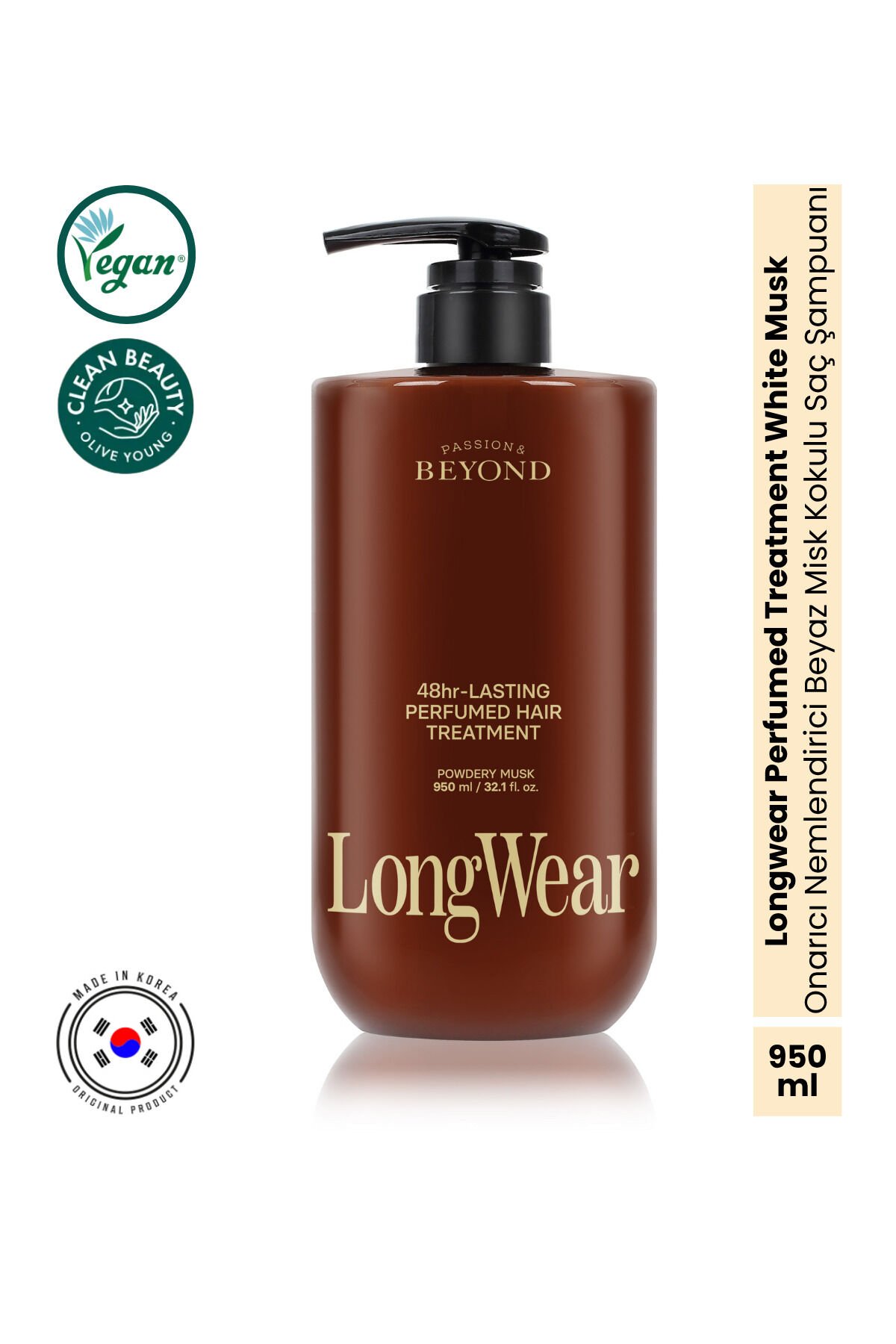 Longwear Perfumed Treatment White Musk 950 ml Hyaluronic Acid Panthenol Saç Kremi