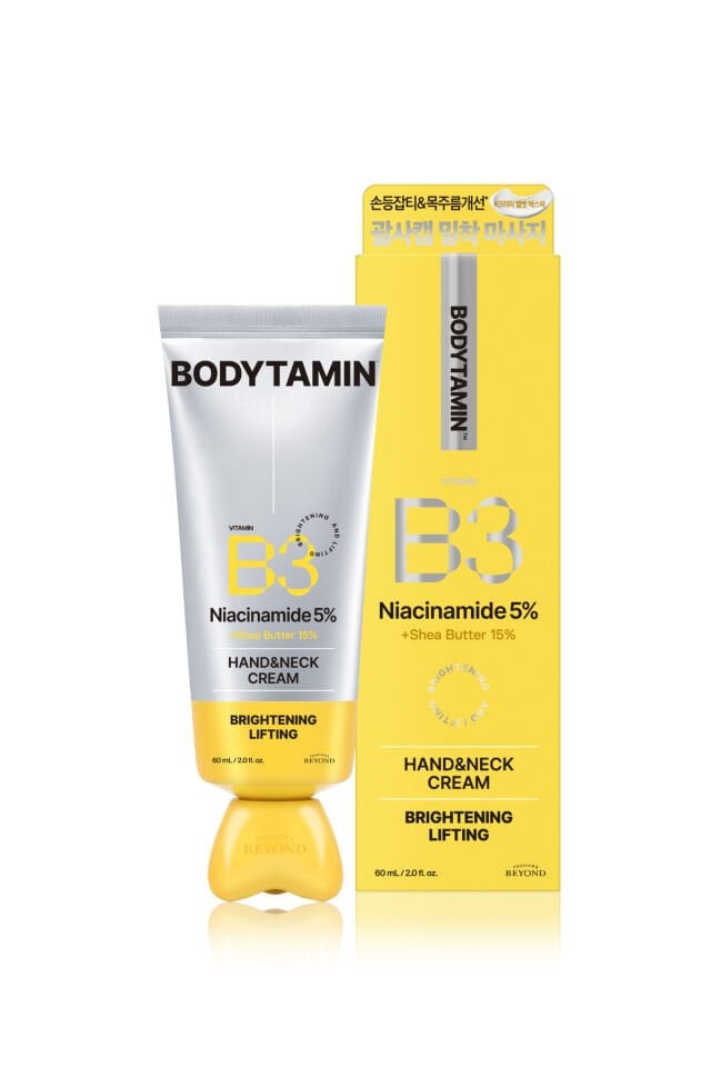 Bodytamin Niacinamide B3 %5 El ve Boyun Kremi Masaj Başlık Aydınlatıcı Sıkılaştırıcı 60 ml