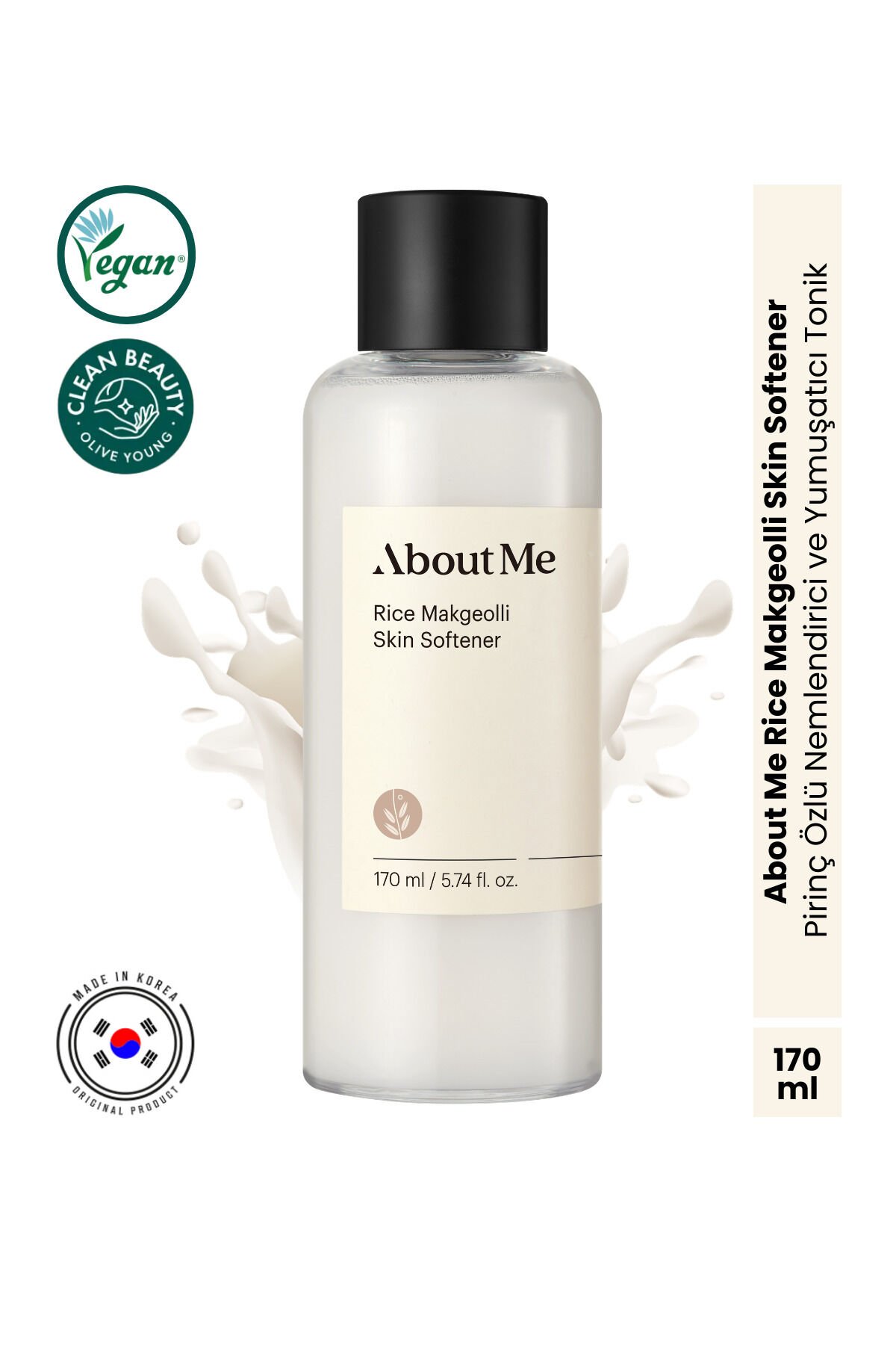 Rice Makgeolli Skin Pirinç Mayası Özlü Fermentli Beyazlatıcı Aydınlatıcı Cilt Toniği 170 ml