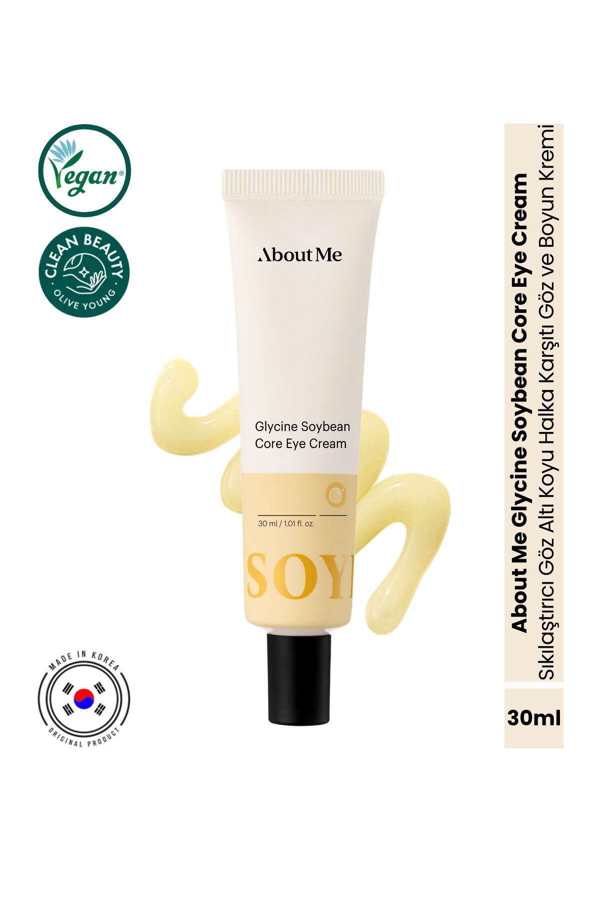 Soybean Core Eye Cream Sıkılaştırıcı Göz Altı Morluk Koyu Halka Karşıtı Göz ve Boyun Kremi 30 ml