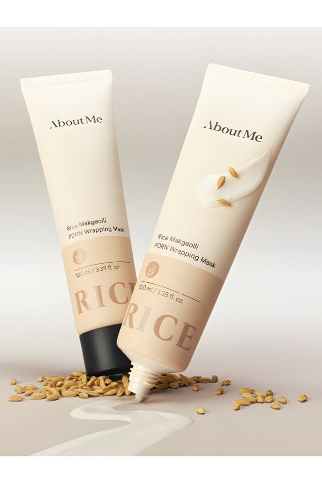 Rice Makgeolli PDRN Wrapping Mask Pirinç Mayası Özlü Cam Görünümlü Cilt Soyulabilir Maske 100 ml