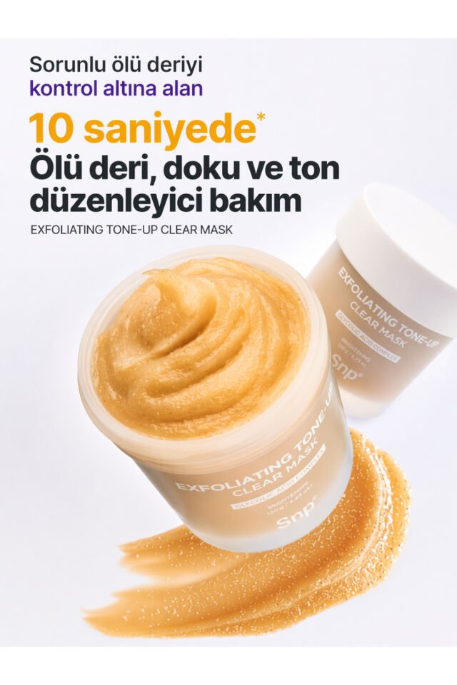 Exfoliating Tone-Up Clear Mask Glutatyon & PDRN İçeren Aydınlatıcı Peeling Maske 100 ml