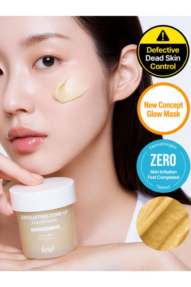 Exfoliating Tone-Up Clear Mask Glutatyon & PDRN İçeren Aydınlatıcı Peeling Maske 100 ml