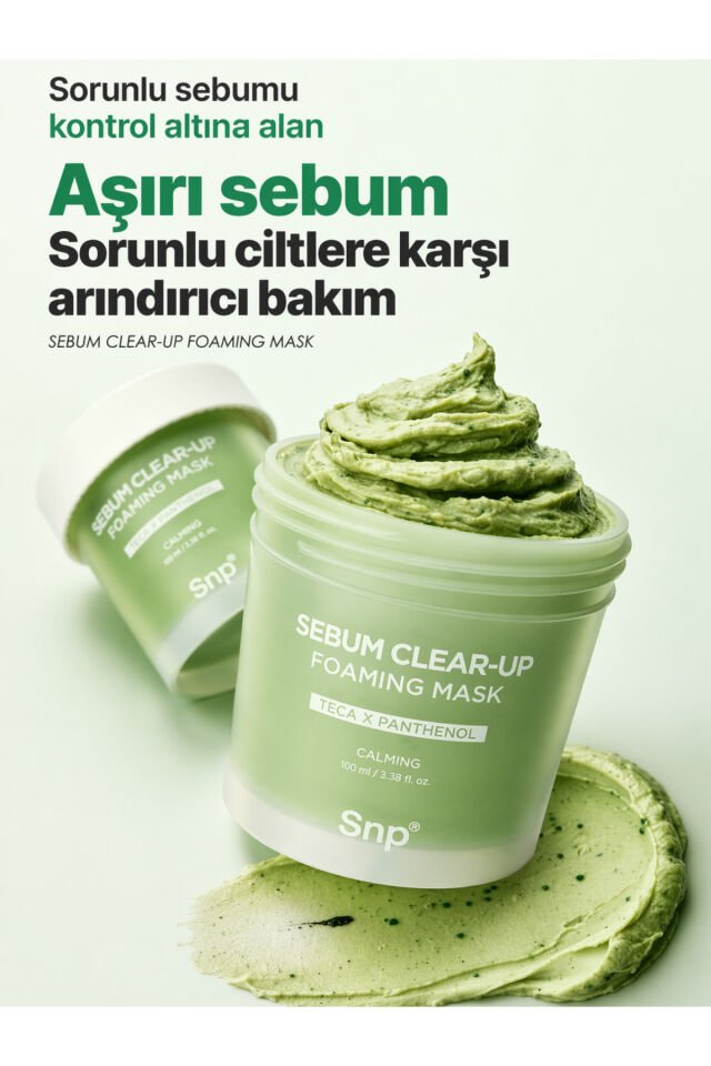 Sebum Clear-Up Foaming Mask Yağ Dengeleyici Gözenek Arındırıcı Köpük Maske 100 ml