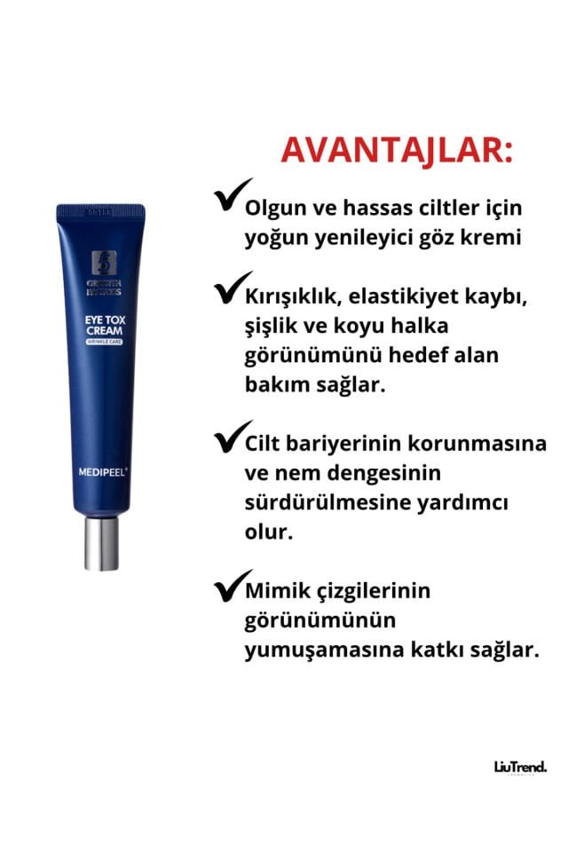 5 Eye Tox Cream 40 ml Peptid kompleksi içeren lifting göz kremi