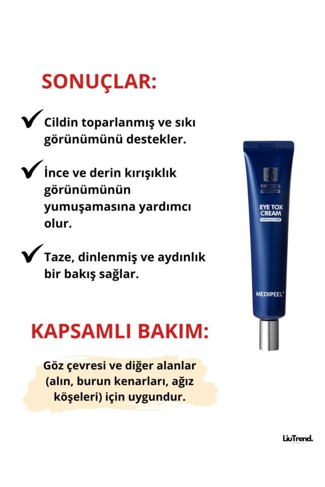 5 Eye Tox Cream 40 ml Peptid kompleksi içeren lifting göz kremi