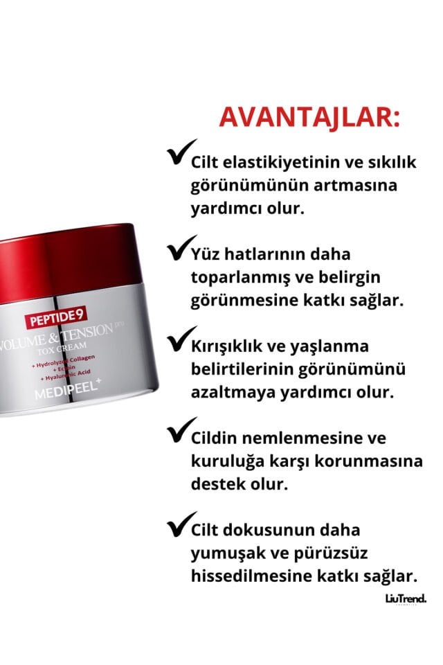 Peptide 9 Volume & Tension Tox Cream Pro 50 ml Kırışıklıklar Için Peptid Krem M0068