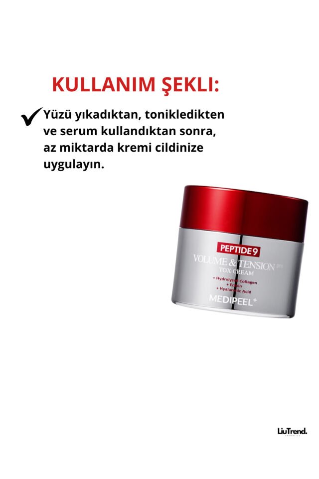 Peptide 9 Volume & Tension Tox Cream Pro 50 ml Kırışıklıklar Için Peptid Krem M0068