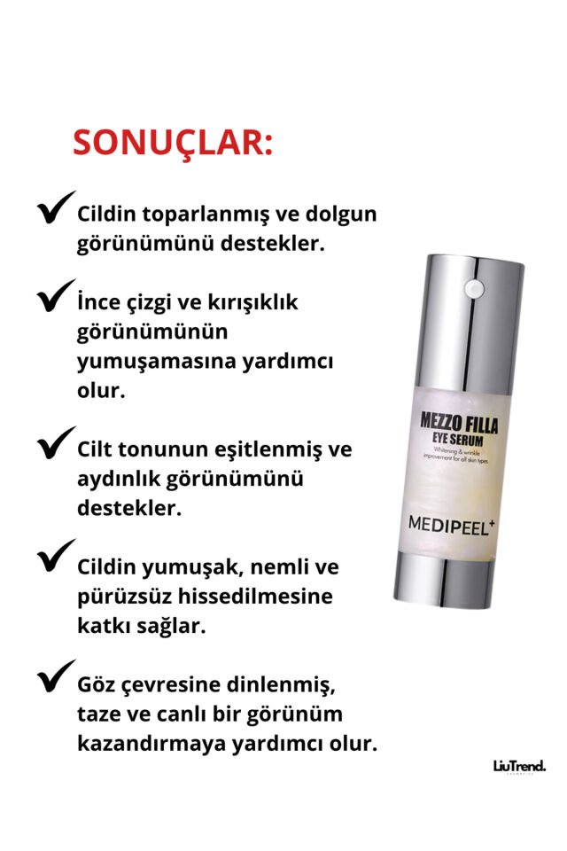 Mezzo Filla Eye Serum 30 ml Peptit Kompleksi İçeren Göz Serumu M0028