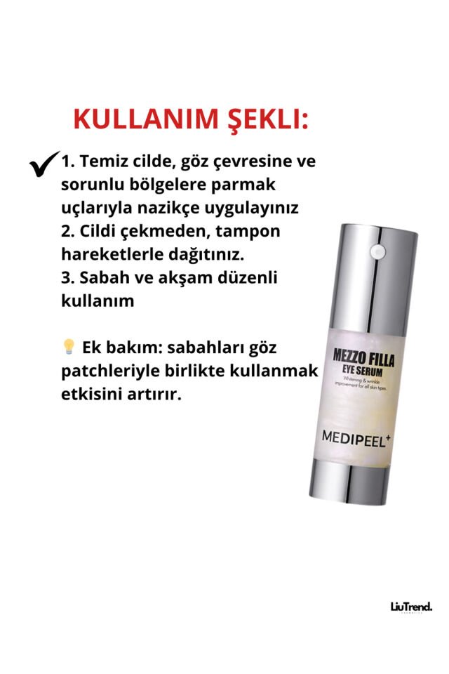 Mezzo Filla Eye Serum 30 ml Peptit Kompleksi İçeren Göz Serumu M0028