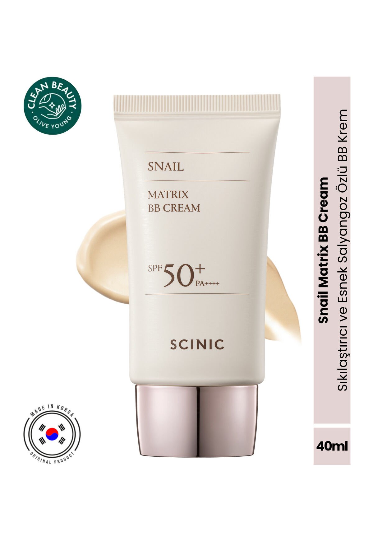 Snail Matrix BB Cream Salyangoz Özlü Aydınlatıcı ve Ton Eşitleyici BB Krem 40 ml Bej