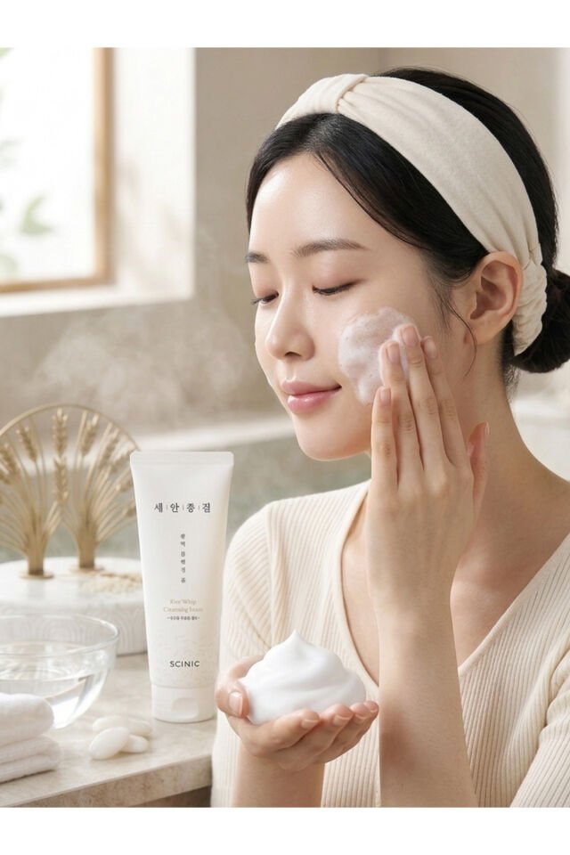 Rice Whip Cleansing Foam Pirinç Özlü Nemlendirici Temizleme Köpüğü 220 ml 8809546002767_1