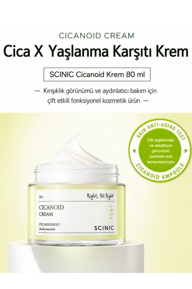Cicanoid Cream Cica & Panthenol ve Centella İçeren Yatıştırıcı Nemlendirici Krem 80ml