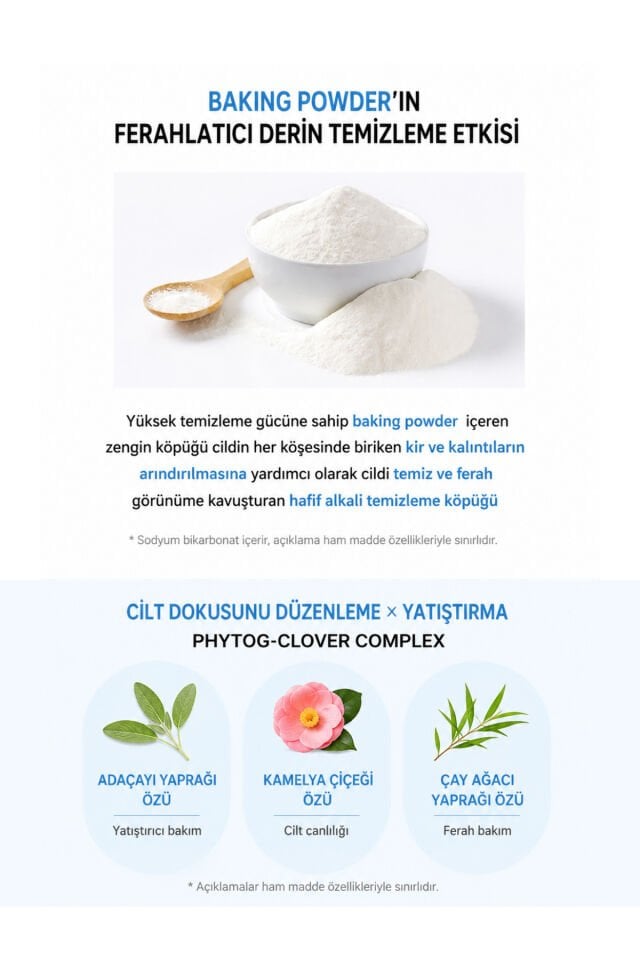 Bakery Powder Deep Cleansing Foam Cildi Arındıran Yüz Temizleme Köpüğü 150 ml