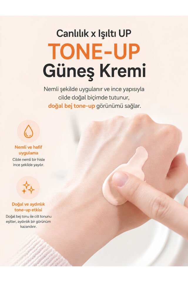 Enjoy Foundation Keep Tone-Up Sun Cream Tone Eşitleyici ve Aydınlatıcı Güneş Kremi 50gr