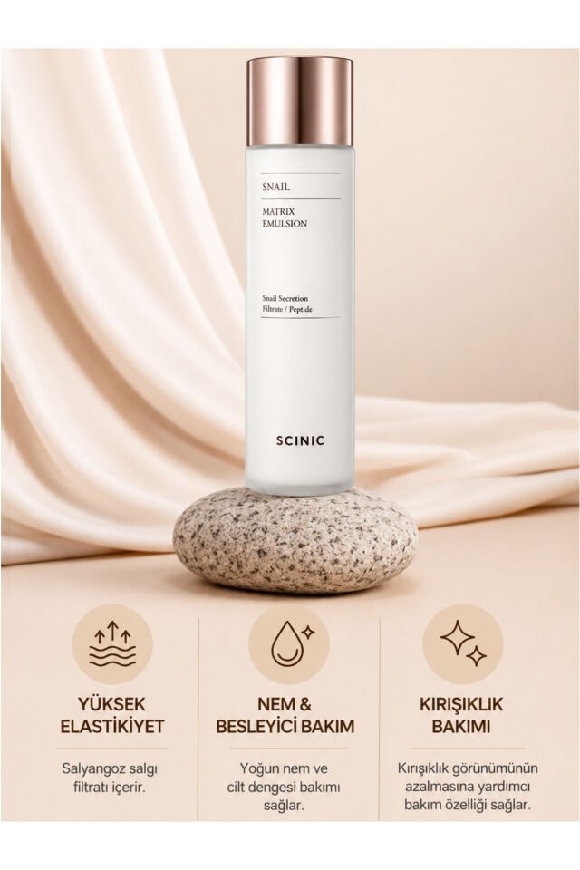 Snail Matrix Emulsion Salyangoz Özlü Kolajen İçerikli Nemlendirici Emülsiyon 150ml