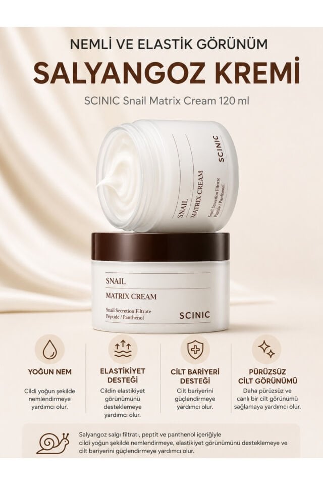Snail Matrix Cream Salyangoz Özlü Kolajen İçerikli Nemlendirici Krem 120ml