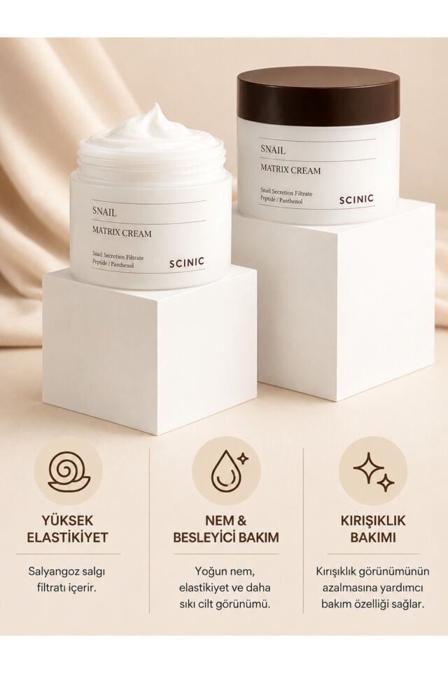 Snail Matrix Cream Salyangoz Özlü Kolajen İçerikli Nemlendirici Krem 50ml