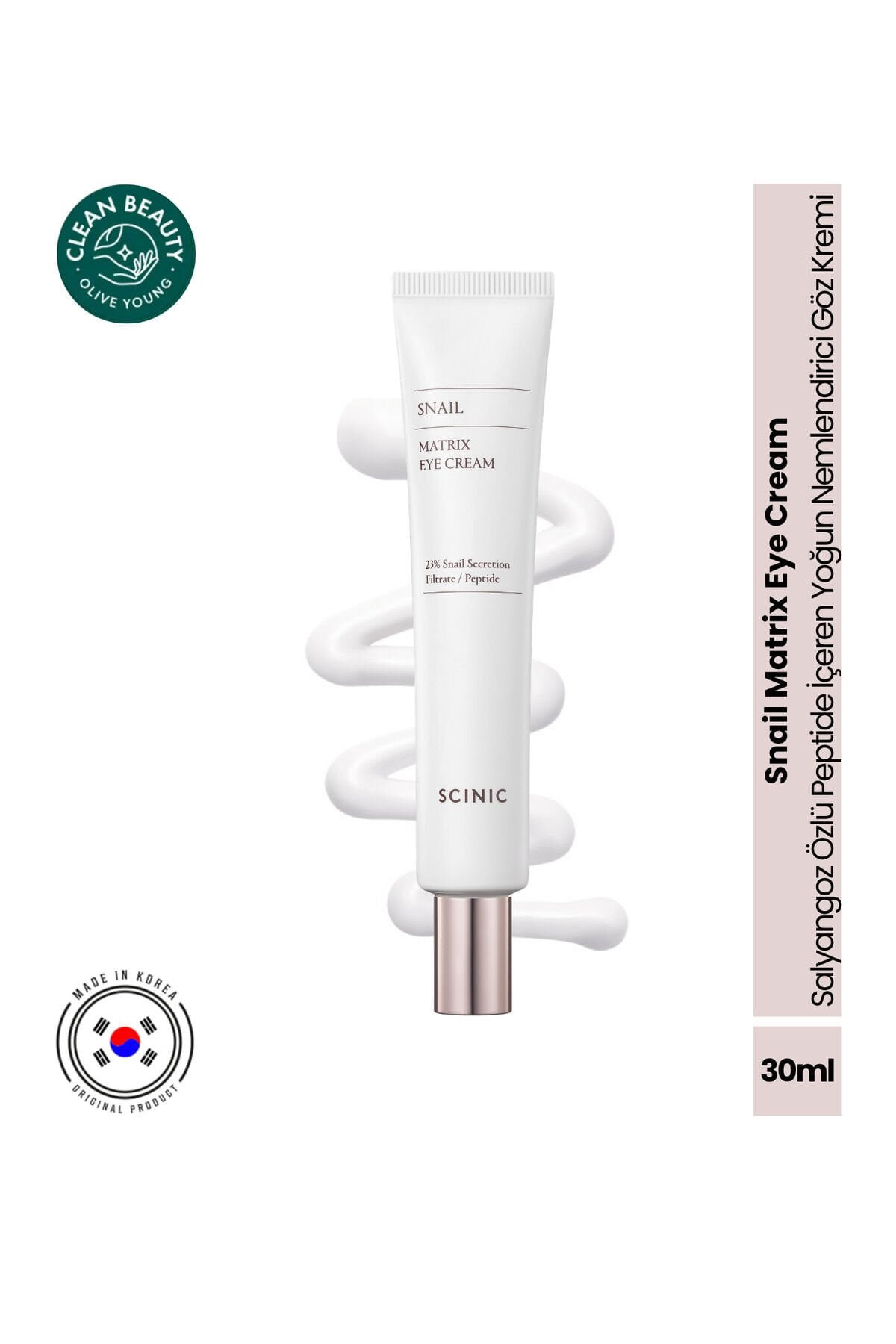 Snail Matrix Eye Cream Salyangoz Özü ve Peptide İçeren Yoğun Nemlendirici Göz Kremi 30ml