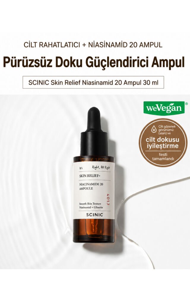 Skin Relief Niacinamide 20 Ampoule Gözenek ve Ton Eşitleyici Serum 30ml