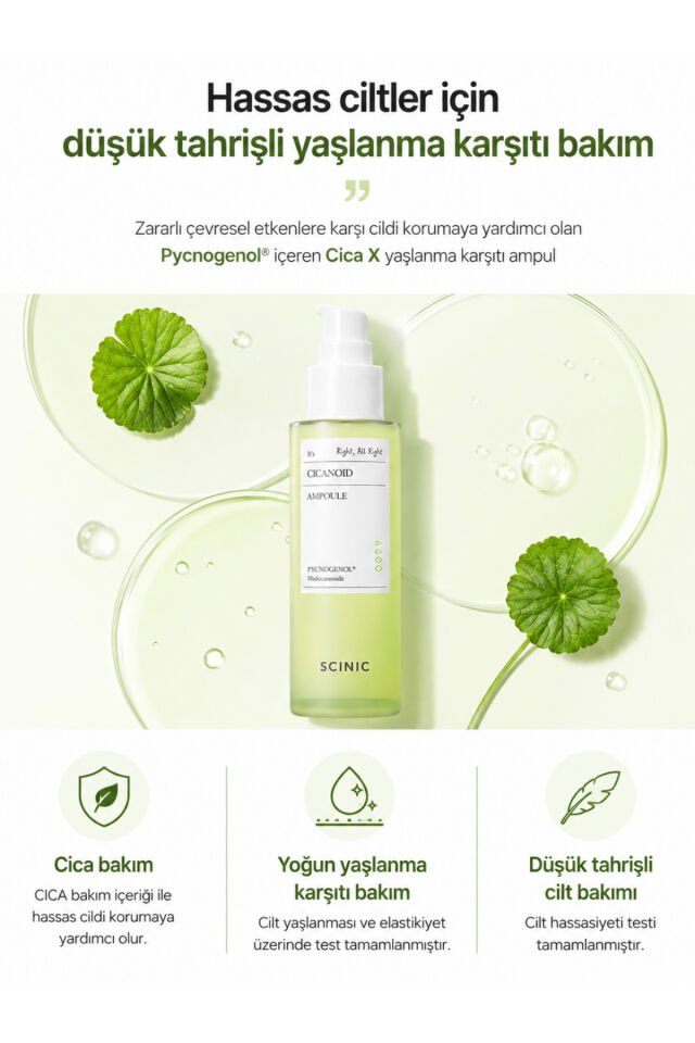 Cicanoid Ampoule Cica & Panthenol ve Centella İçeren Yatıştırıcı Nemlendirici Ampul 100ml