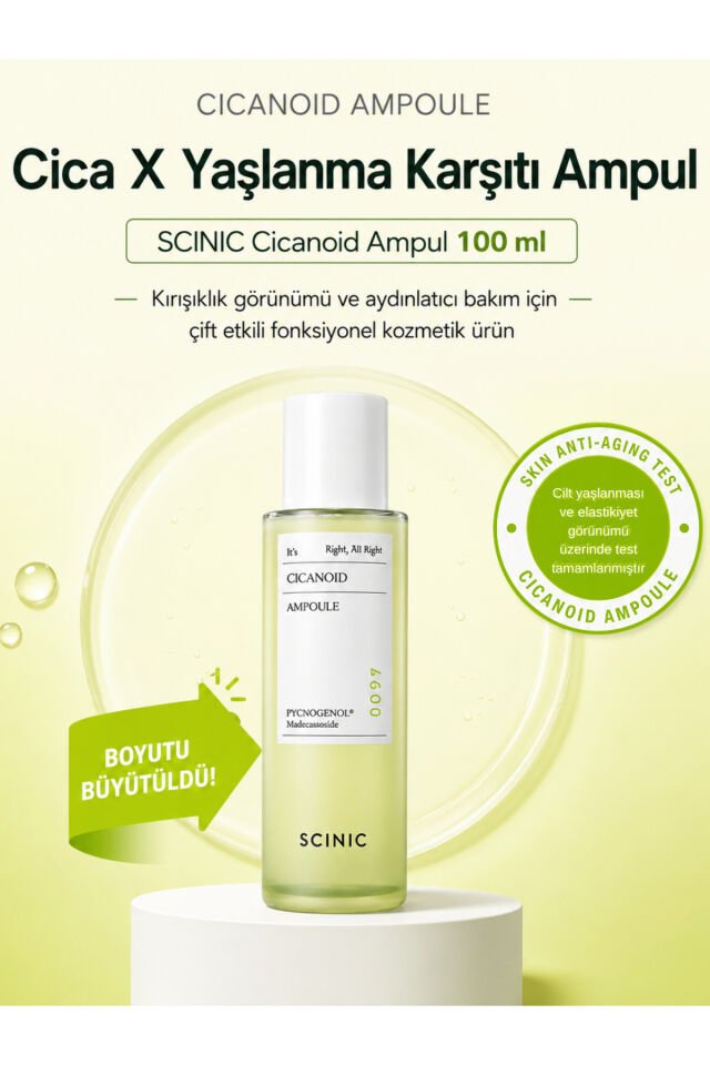 Cicanoid Ampoule Cica & Panthenol ve Centella İçeren Yatıştırıcı Nemlendirici Ampul 100ml