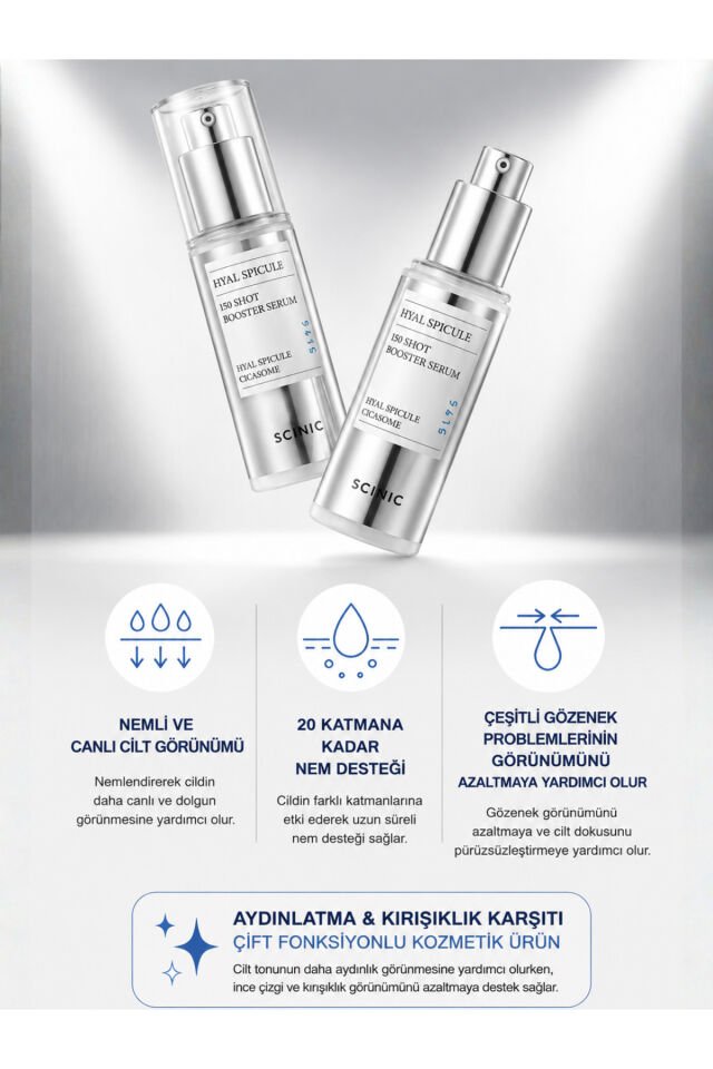 HyalSpicule 150 Shots Cilt Pürüzsüzleştiren ve Gözenek Sıkılaştıran Serum 50ml