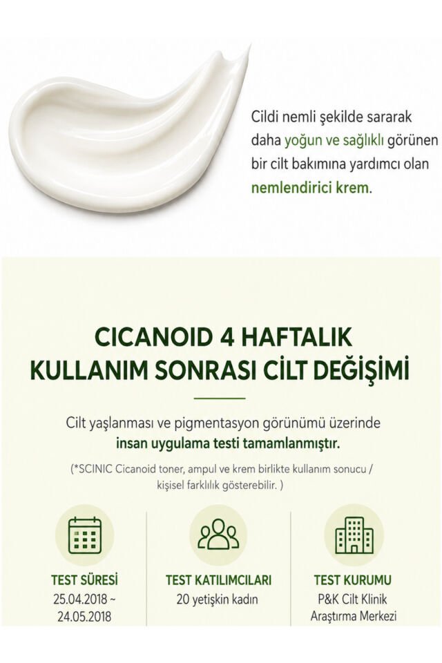 Cicanoid Cream Cica & Panthenol ve Centella İçeren Yatıştırıcı Nemlendirici Krem 80ml