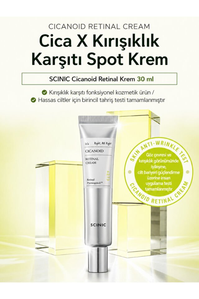 Cicanoid Retinal Cream Retinal & Cica Kırışıklık Karşıtı Bakım Kremi 30ml