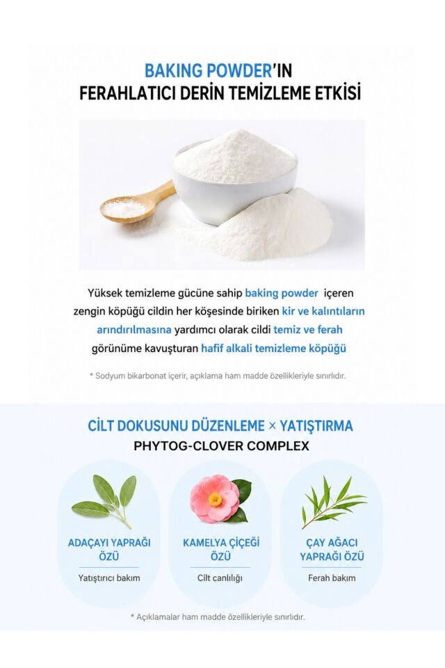 Bakery Powder Deep Cleansing Foam Cildi Arındıran Yüz Temizleme Köpüğü 150 ml