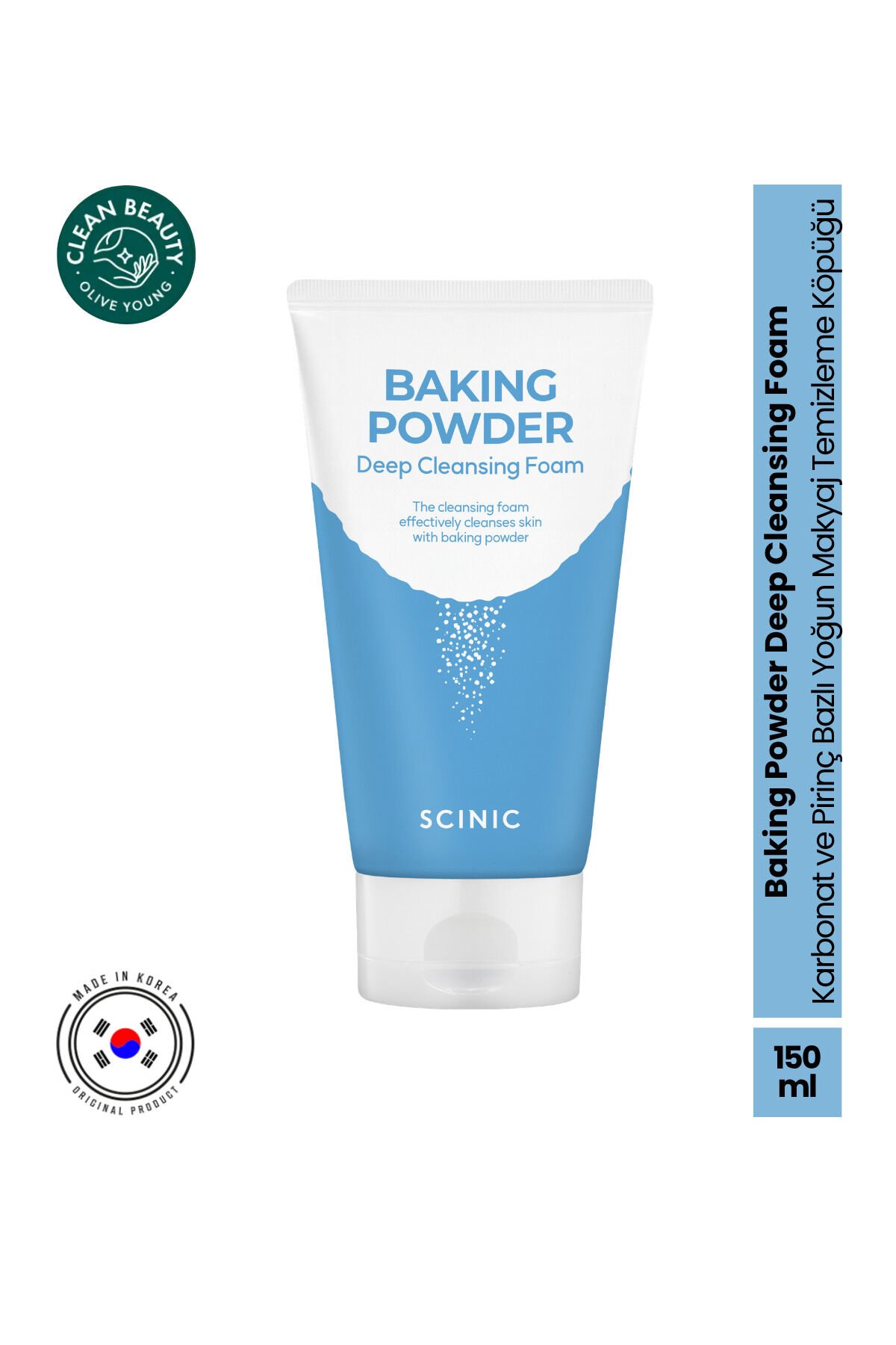Bakery Powder Deep Cleansing Foam Cildi Arındıran Yüz Temizleme Köpüğü 150 ml