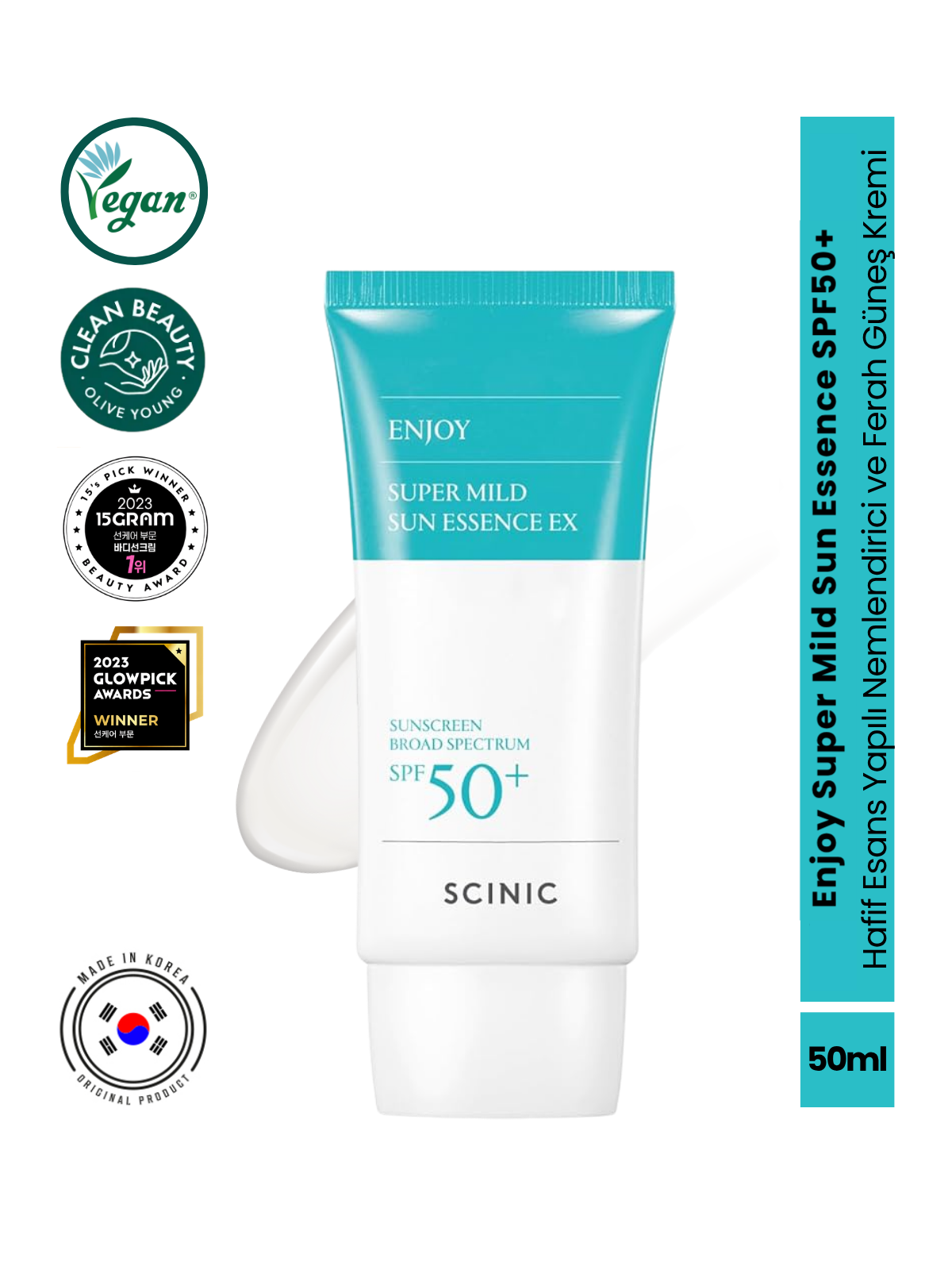 Enjoy Super Mild Sun SPF50+ Makyaj Altına Uygun Nemlendirici Güneş Kremi 50 ml