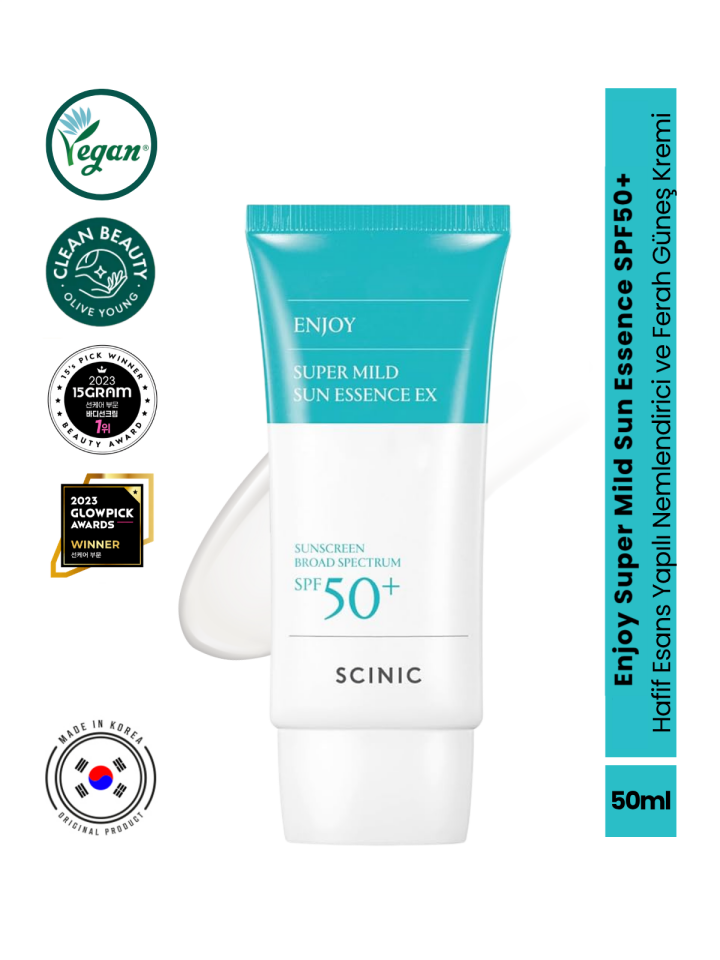 Enjoy Super Mild Sun SPF50+ Makyaj Altına Uygun Nemlendirici Güneş Kremi 50 ml