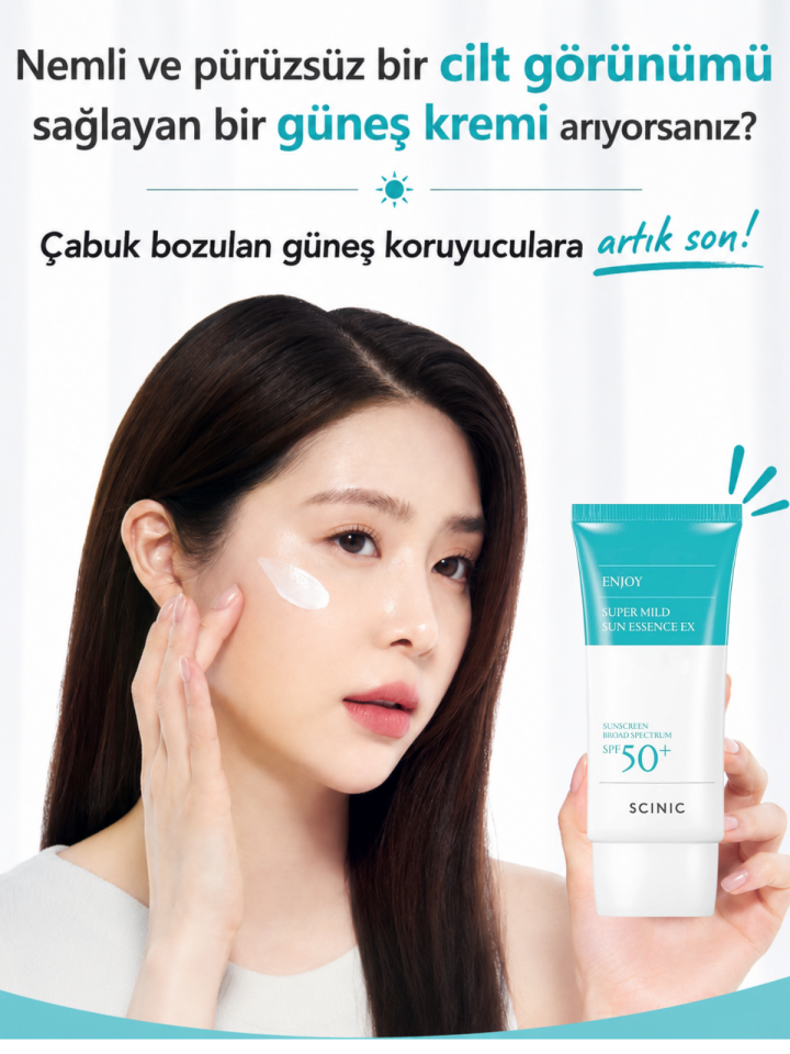 Enjoy Super Mild Sun SPF50+ Makyaj Altına Uygun Nemlendirici Güneş Kremi 50 ml