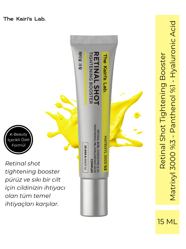The Kairi's Lab. Retinal Shot Booster %0.1 Retinal Matrixyl 3000 %3 Hyaluronic Acid Kırışıklık Karşıtı Krem 15 ml
