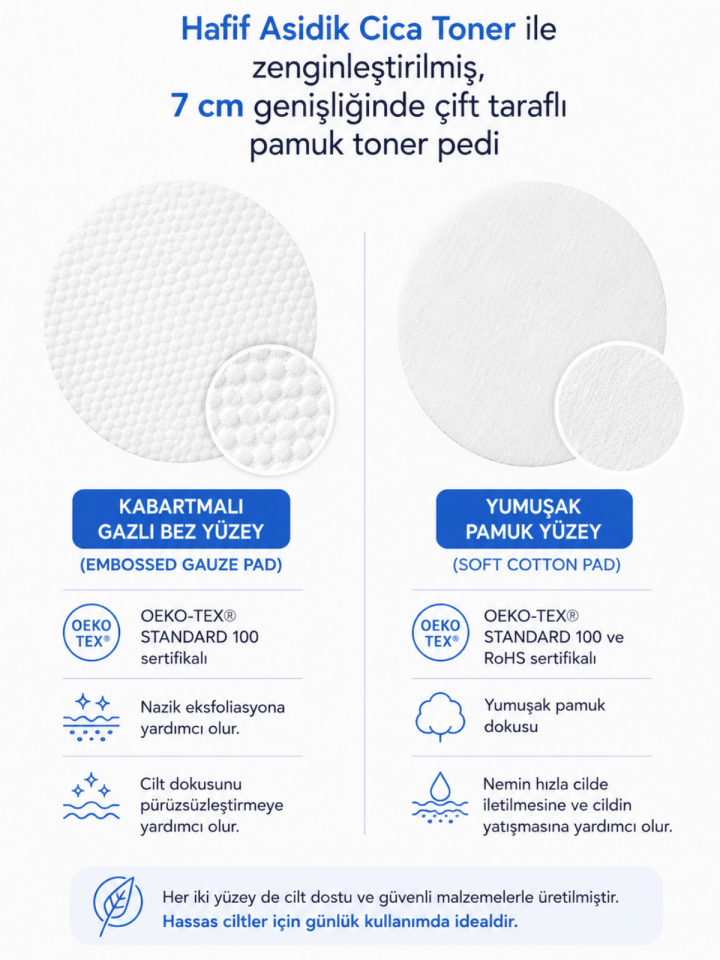 Scinic The Simple Cica Toner Pad Cica Özlü Yatıştırıcı ve Arındırıcı Tonik Ped 60 Adet 120g